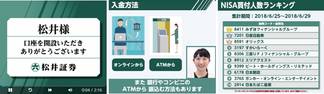 松井証券のパーソナライズド動画